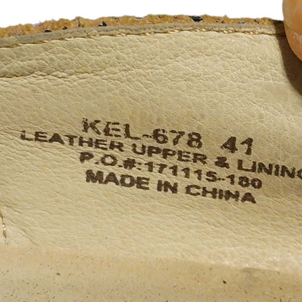 ALEGRIA Alegria Keli Ric Rack Tan Clogs Slip Resistant Size 41 US 9.5-10 - Picture 5 of 9
